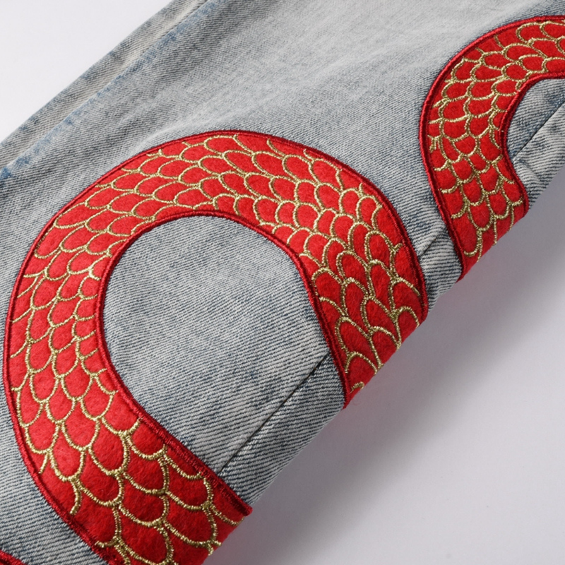 Amiri Red Snake Jeans · Talla 28 · Stock 1