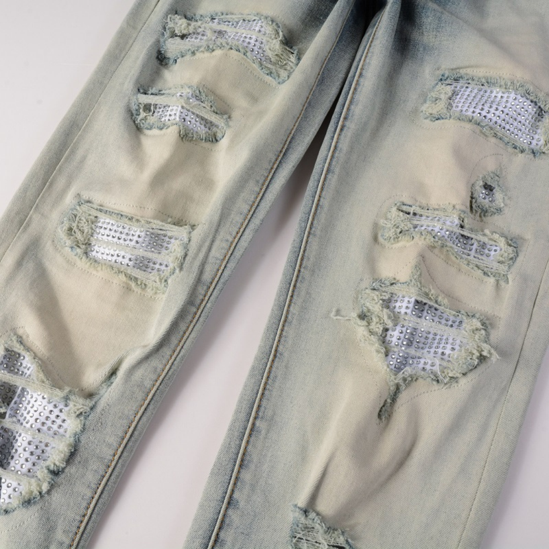 Amr Gradient Diamond Patch Jeans