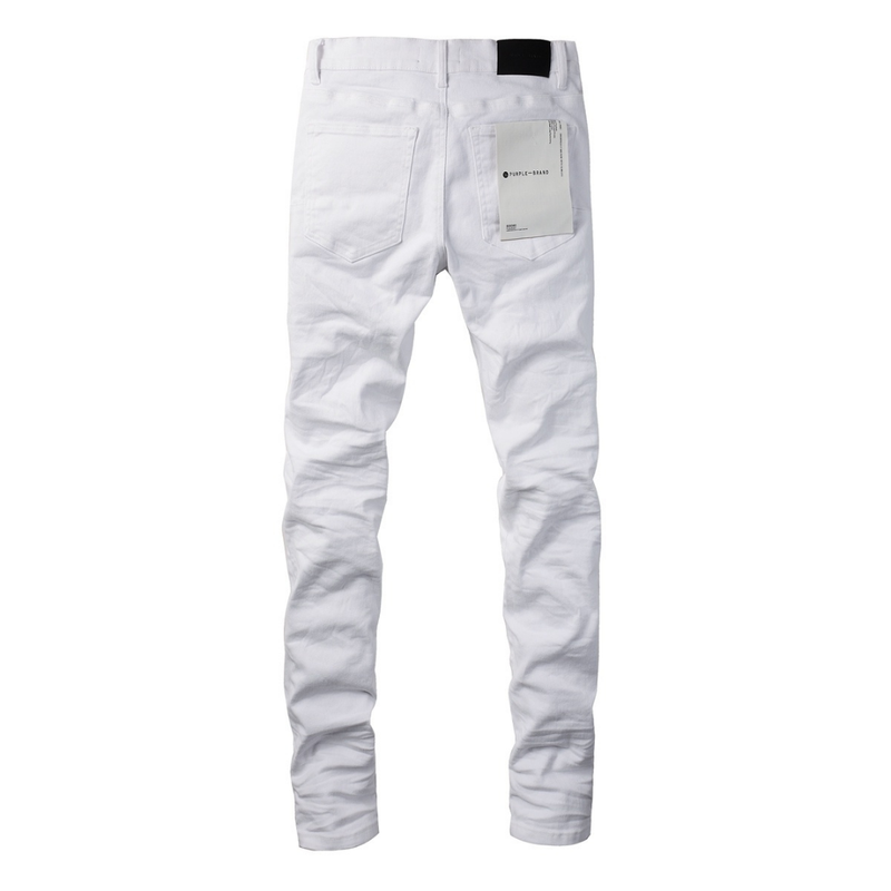 Purple White Jeans
