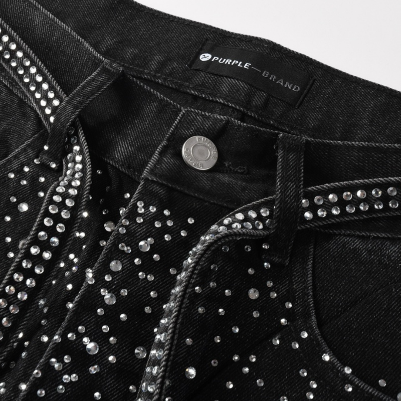 Purple Black Diamonds Jeans