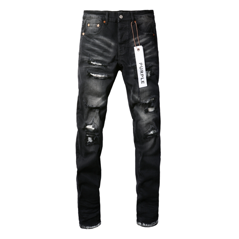 Purple Gradient Black Jeans