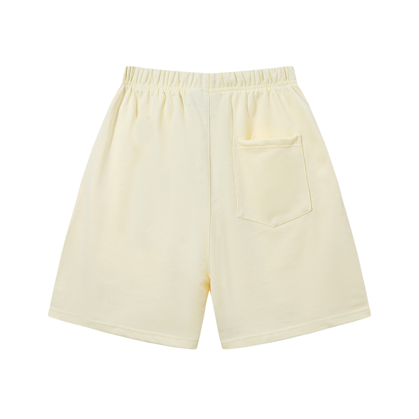 Essentials Shorts Blanco Logo Negro