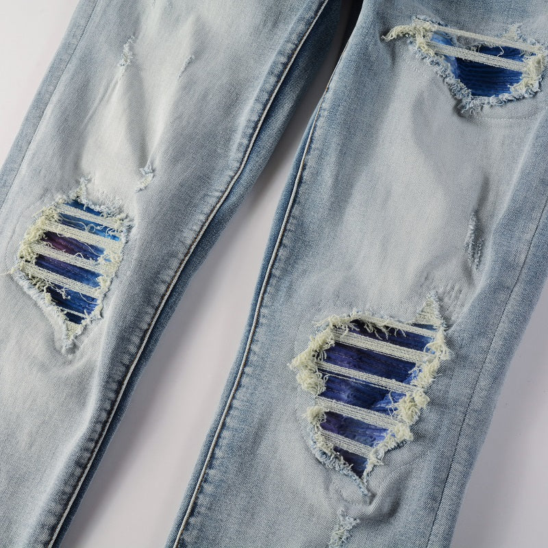 Amr Blue Gradient Jeans Azul