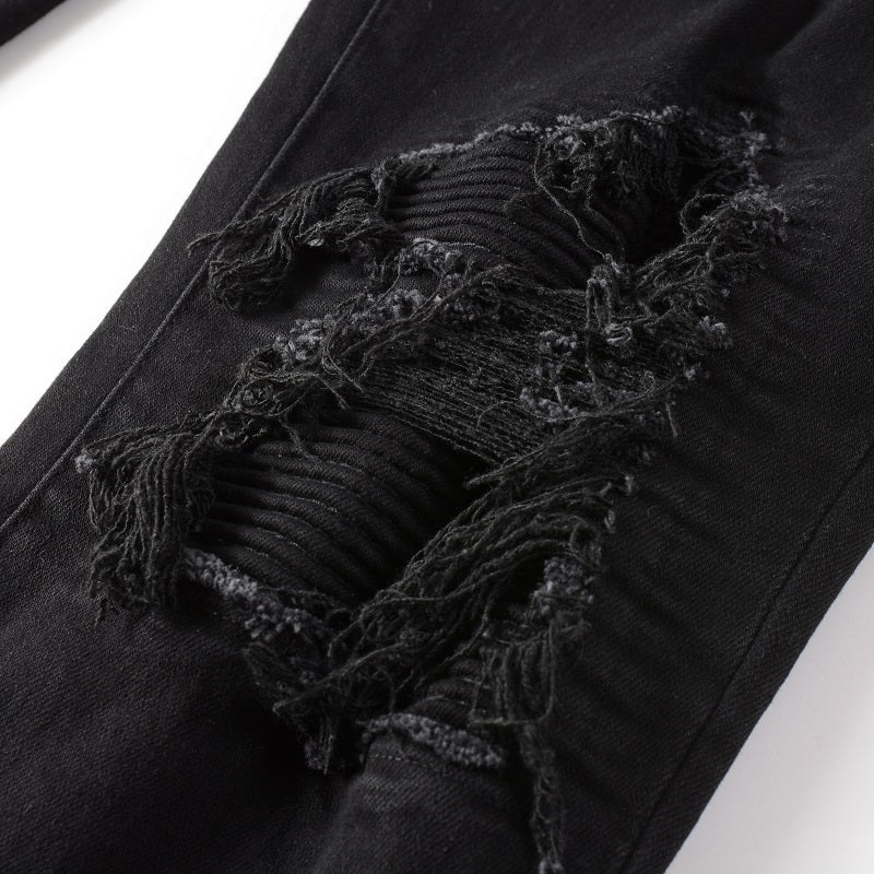 Amr Black Ripped Jeans Negro