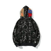 Bape Zip Hoodie Camo Negro Tiger Rojo
