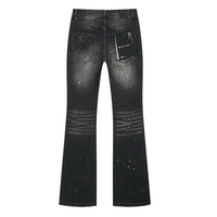 Purple Flared Jeans Camo Negro Blanco