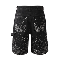 Purple Shorts Negro Estrellas Blancas