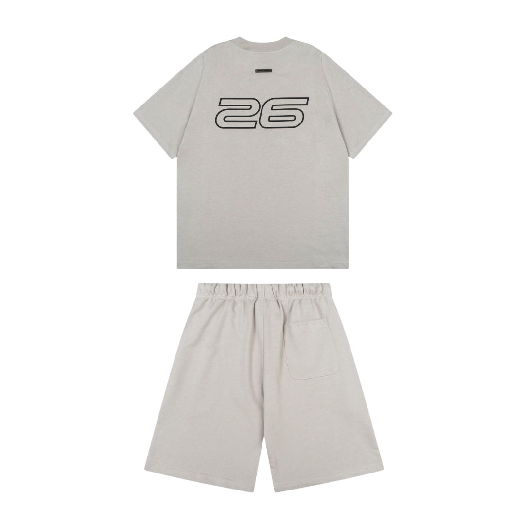 Essentials Short Set Liso Gris