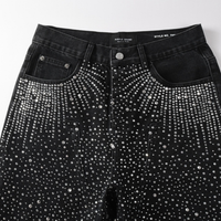 Purple Shorts Negro Estrellas Blancas