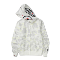 Bape Zip Hoodie Camo Blanco
