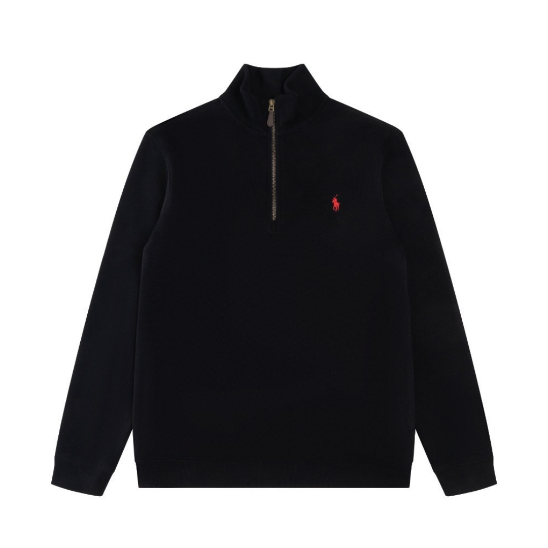 Camiseta Polo Ralph Lauren Negro Liso Negro Logo Rojo 3