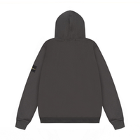 Buzo Stone Island Gris Negro Logo Verde