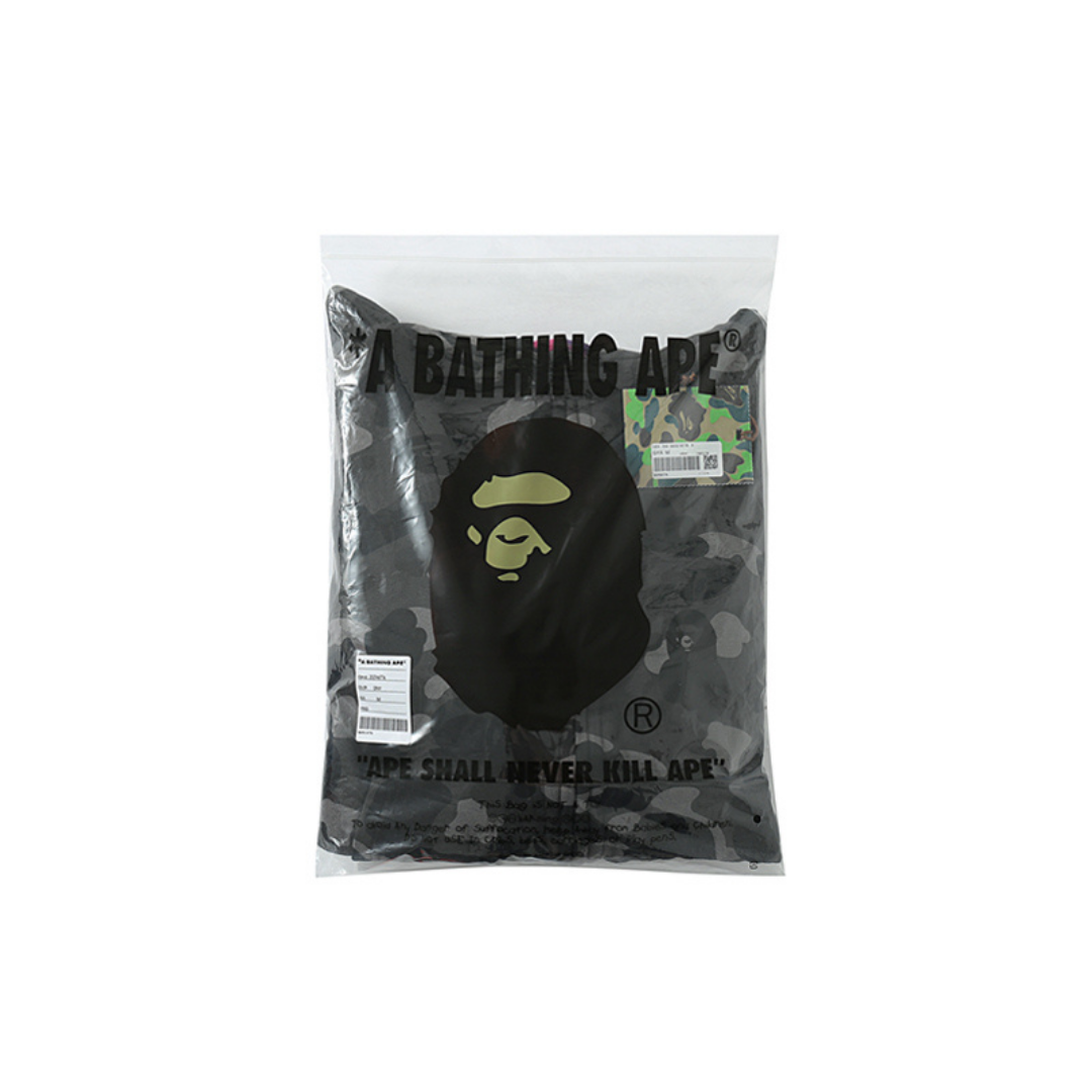 Bape Zip Hoodie Camo Negro Tiger Rojo
