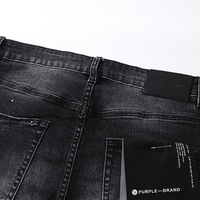 Purple Flared Jeans Camo Negro Blanco