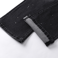 Purple Flared Jeans Camo Negro Blanco