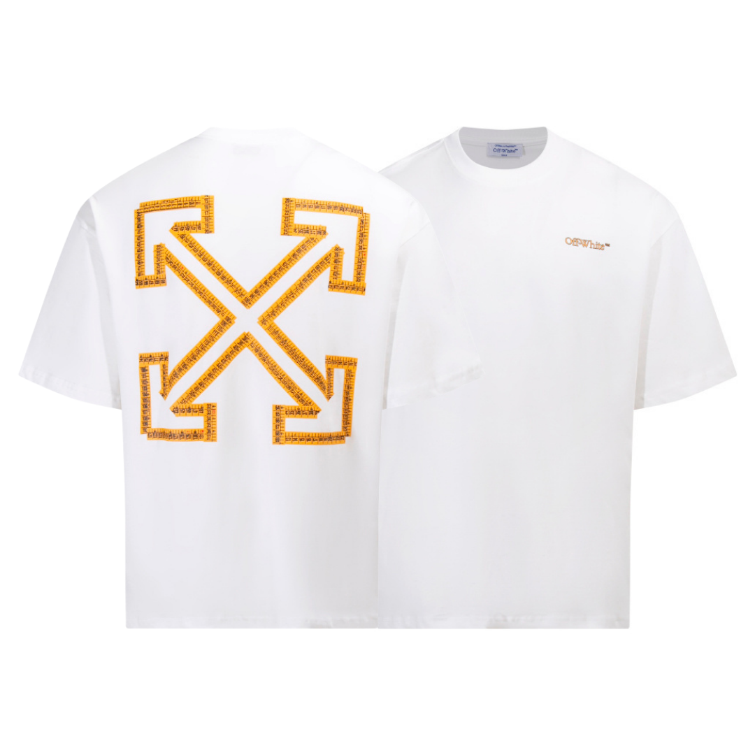Off-White Off-W Monogram T-shirt - Negro Camo Amarillo