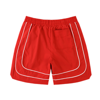 Pantalon Rh*de Rojo Corto Rojo Diseño En