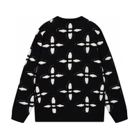 Monogram Sweater Monograma Azul Gris