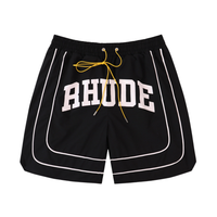 Pantalon Rh*de Negro Negro Blanco Rhude