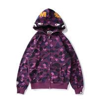 Bape Zip Hoodie Camo Violeta