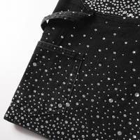 Purple Shorts Negro Estrellas Blancas