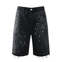 Purple Shorts Negro Estrellas Blancas 2