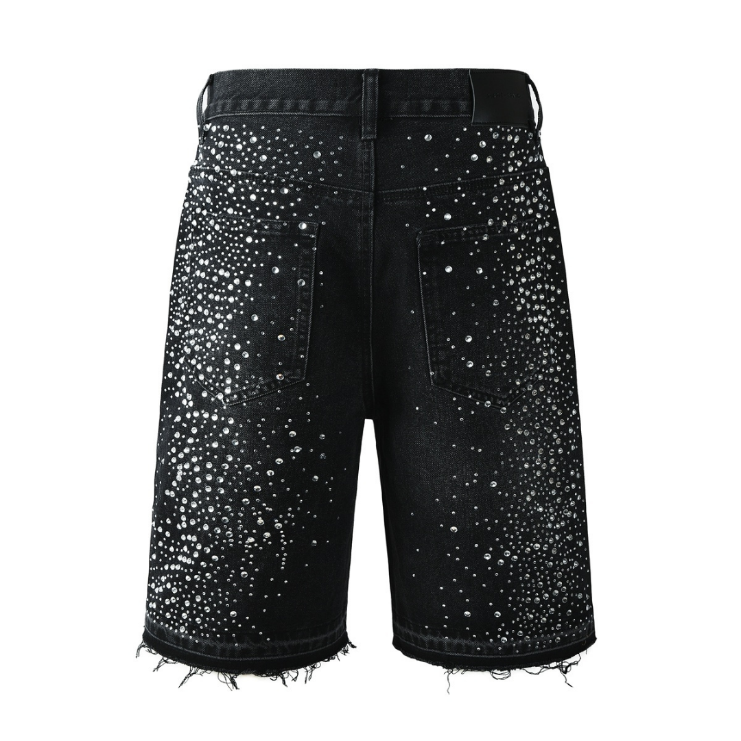 Purple Shorts Negro Estrellas Blancas 2