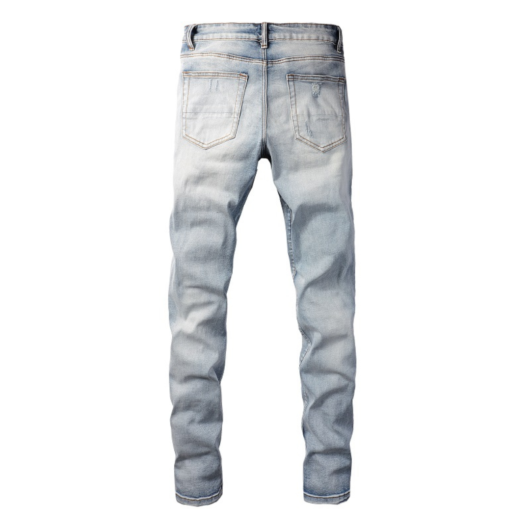 Amr Blue Gradient Jeans Azul