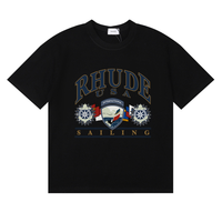Camiseta Rh*de Blanco Cremas Rhude Usa Sailing