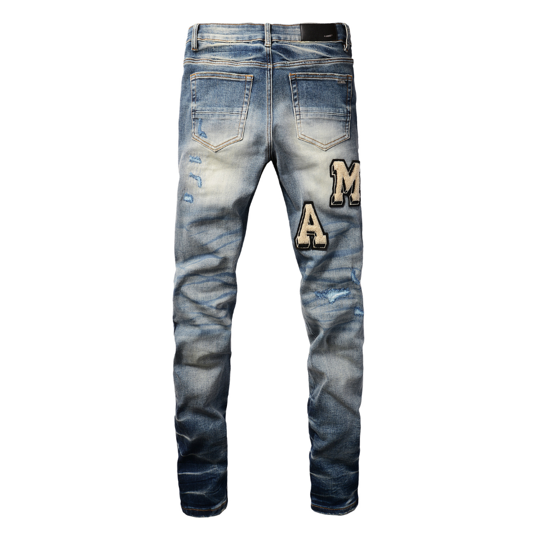 Amr Logo Blue Jeans Azul