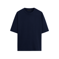 Oversized Monogram T Shirt Navy Blanco Camo