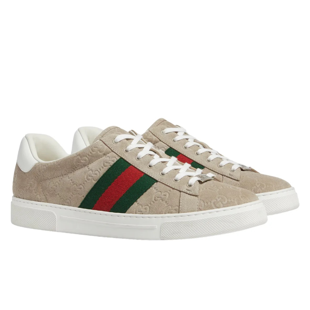 Gucci Ace Beige Monogram