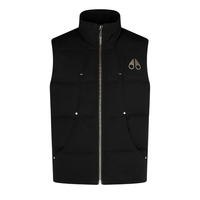 Moose Gilet Cubierta Blanca Logo Plata