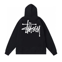 Buzo Stussy Negro Blanco