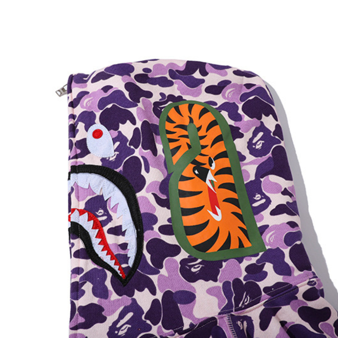 Bape Zip Hoodie Camo Violeta 2