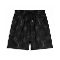 Monogram Shorts Camo Negro