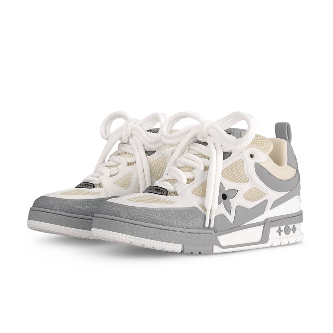Skater Monogram Trainer Blanco Rosa Estrella