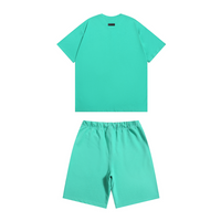 Essentials Short Set Cielo Blanco Monograma