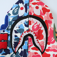 Bape Zip Hoodie Camo Azul Rosa