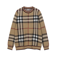 Monogram Sweater Tartan Beige