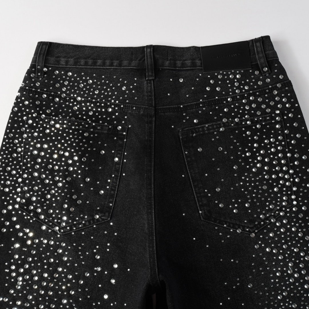 Purple Shorts Negro Estrellas Blancas 2