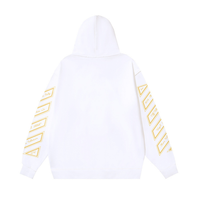 Off-White Off-W Monogram Hoodie - Negro Blanco Oro Letras Amarillo