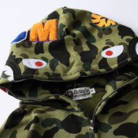 Bape Zip Hoodie Camo Verde