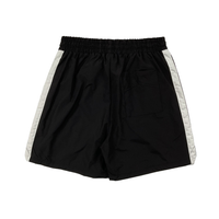 Pantalon Rh*de Negro Corto Negro Blanco Rhude
