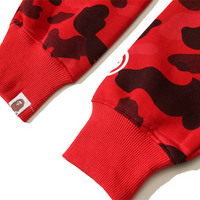 Bape Shark Hoodie Camo Rojo