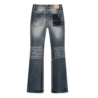 Purple Flared Jeans Azul Camo