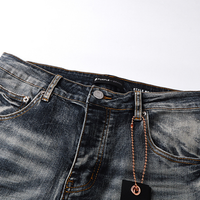 Purple Flared Jeans Azul Camo