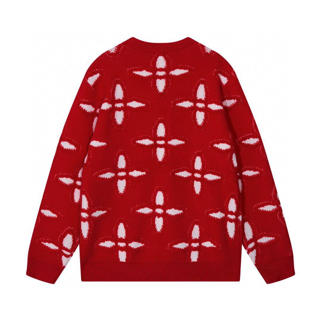 Monogram Sweater Monograma Azul Gris