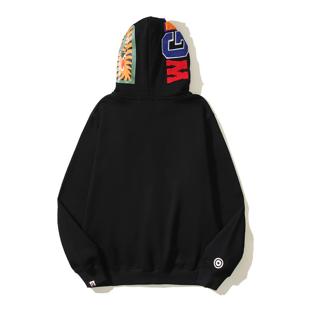 Bape Zip Hoodie Camo Negro Dientes