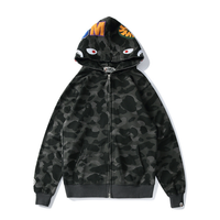 Bape Zip Hoodie Camo Negro 2